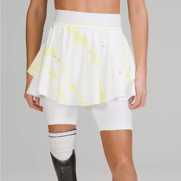 NWT Lululemon Court Rival Tennis Skirt w/ Extended Bike Short Liner Super Sporty - Picture 2 of 9